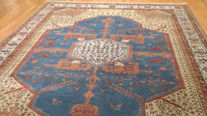 Pure Wool Vegetable Dyes Bakshaish Hand-Knotted Oriental Rug #218190