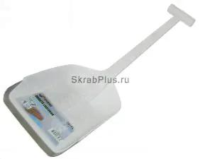 Скребок для уборки снега с крыш малый 390*150 мм телескопический 1,6-6,4 м SKRAB 28096