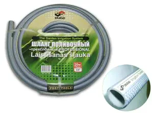 Шланг поливочный 3/4" 20м 20 bar серый SKRAB 28224