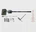 Лопата саперная Skrab Мульти SS, 17 функций
