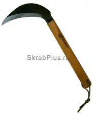 Серп садовый мини 320 мм HCS сталь с деревянной ручкой SKRAB 28404-0