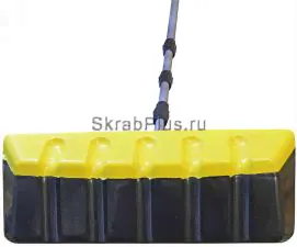 Скребок для уборки снега с крыш малый 390*150 мм телескопический 1,6-6,4 м SKRAB 28096-3